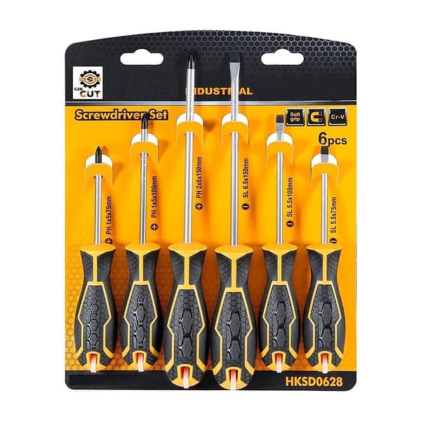 GSK Cut 6 pcs Round Blade Screwdriver set - LXINDIA.COM