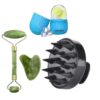 GUFFI Facial Massager Jade Roller Gua Sha Tool 100 Natural Himalayan Stone - LXINDIA.COM