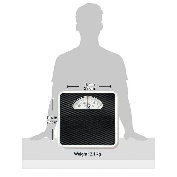 GVC Large Surface Iron Analog Weighing Scale Black 2 Kilograms 1 - LXINDIA.COM