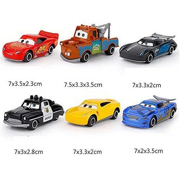 Galaxy Hi Tech Mini Metal Die Cast Car Set Of 6 Toy cars C - LXINDIA.COM