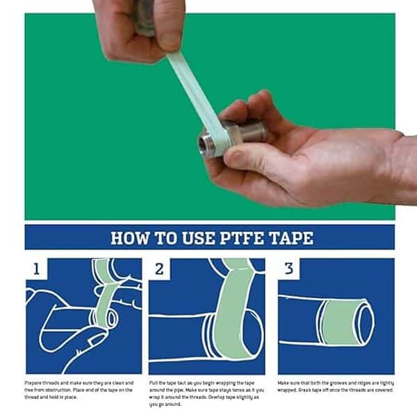 Gasoila Green High Density PTFE Thred Tape Roll Pack of 243 - LXINDIA.COM