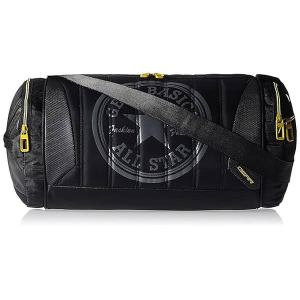 Gear Polyester 23cms Black and Yellow Travel Duffle - LXINDIA.COM