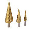 Generic 3X Large HSS Steel Step Cone Drill Titanium Bit Set - LXINDIA.COM