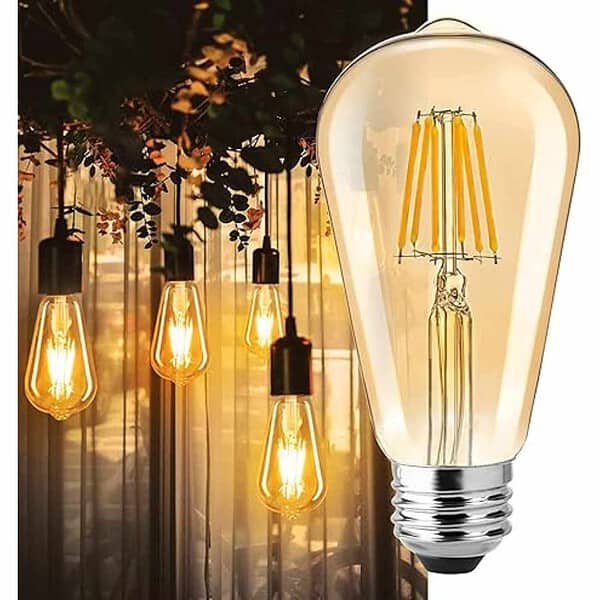 Gesto 4W E27 E26 Base Filament Bulbs Filament Antique Bulb Pack Of 2 2 - LXINDIA.COM