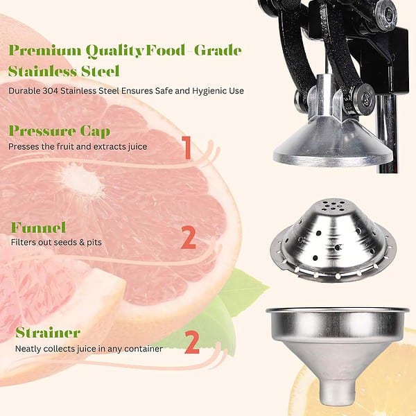 Ghime Heavy Duty Stainless Hand Press Juicer C - LXINDIA.COM