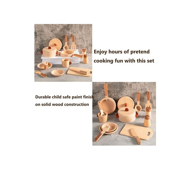 Gift Equals Love Wooden Kitchen Set Premium 03 - LXINDIA.COM