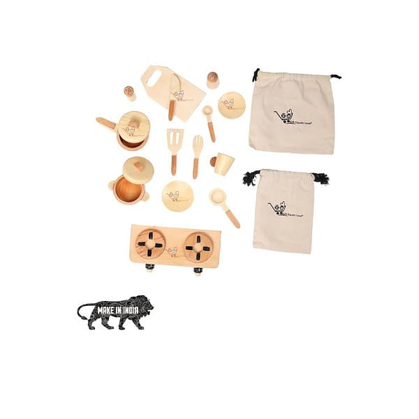 Gift Equals Love Wooden Kitchen Set Premium - LXINDIA.COM