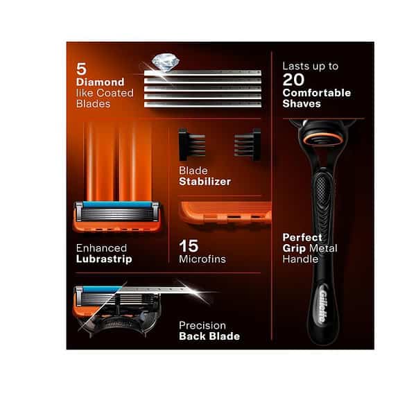 Gillette Fusion Manual Razor for Men A - LXINDIA.COM