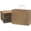 Gitanjali Paper Curves Disposable Paper Bags Brown 16 12 5 inches 25 pcs - LXINDIA.COM