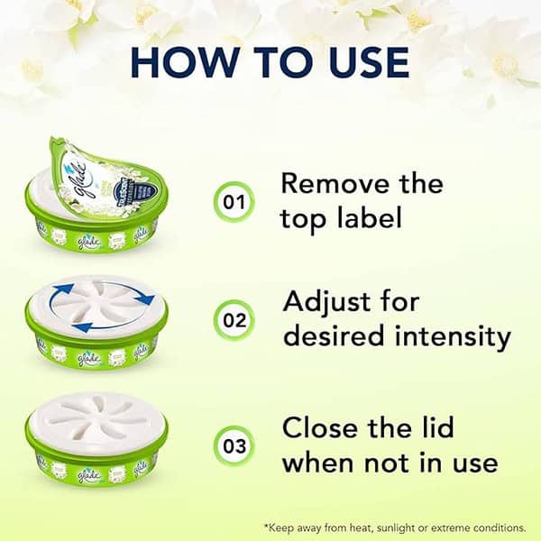 Glade Air Freshener Gel Jasmine Bloom 75g 3 - LXINDIA.COM