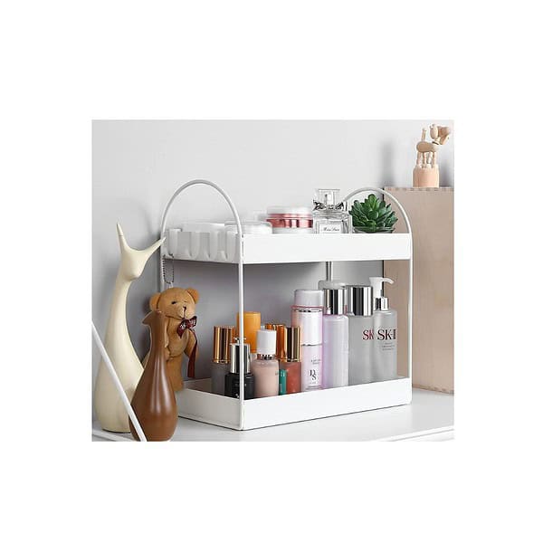 Go Hooked 2 Tier Standing Rack Bathroom Countertop Organizer - LXINDIA.COM