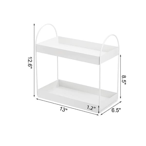 Go Hooked 2 Tier Standing Rack Bathroom Countertop Organizer b - LXINDIA.COM