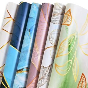 Goelite Gift Wrapping Paper Sheets Pack of 6 with Ribbons and Name Tags - LXINDIA.COM