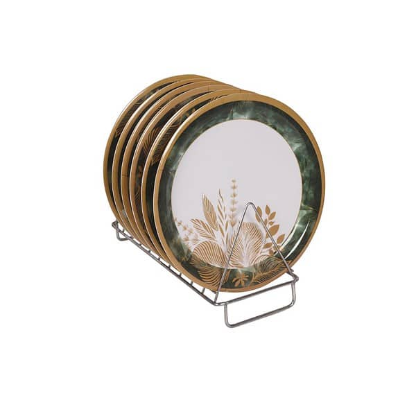 Golden Fish Melamine Round Multicolor Full Size Dinner Plate B - LXINDIA.COM