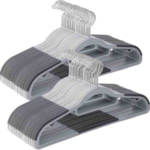 Golden bird 12 Pcs Plastic Hangers Clothes Hangers Grey - LXINDIA.COM