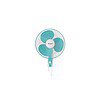 Goldmedal Dyno 400 mm Wall fan Turquoise White - LXINDIA.COM