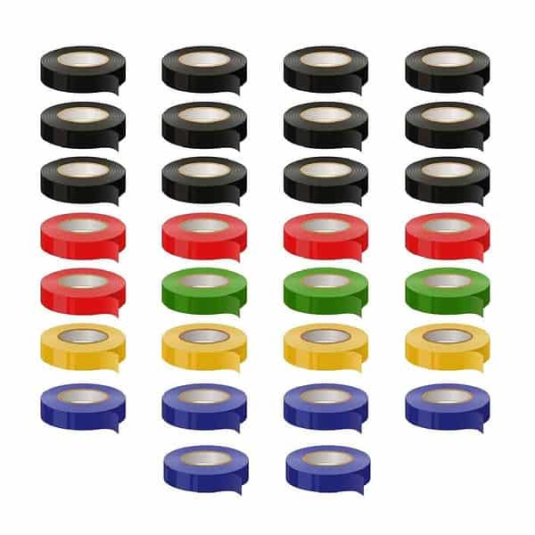 Goldmedal PVC Electrical Insulation Tape 6mtr Pack of 30 - LXINDIA.COM