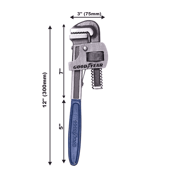 Goodyear 12Inch Pipe Wrench1 - LXINDIA.COM