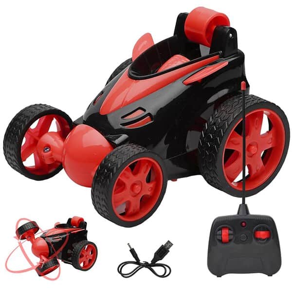 Gooyo DB2060 Rechargeable Small Stunt Car Toy Red - LXINDIA.COM