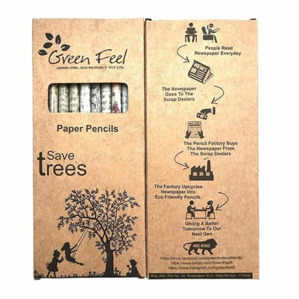 Green Feel Eco Friendly Newspaper Pencils1 - LXINDIA.COM