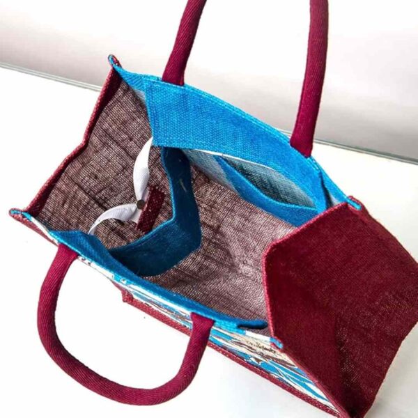 H nd NB Jute bag for women lunch bag 3 - LXINDIA.COM