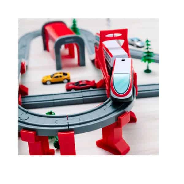 HAPPY HUES DIY Train Set 80 pcs 80pcs MultiRed 1 - LXINDIA.COM