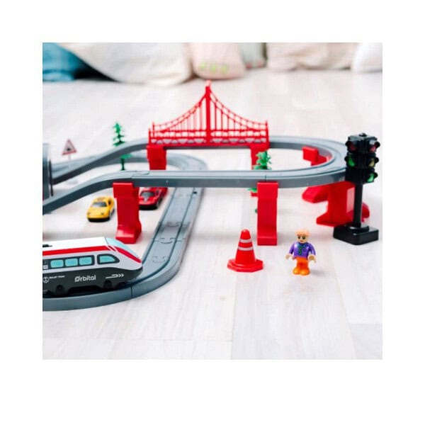 HAPPY HUES DIY Train Set 80 pcs 80pcs MultiRed 2 - LXINDIA.COM