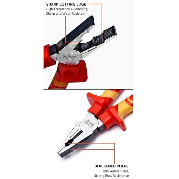 HARDEN 8inch Insulated Combination VDE Plier can Withstand 1000V2 - LXINDIA.COM