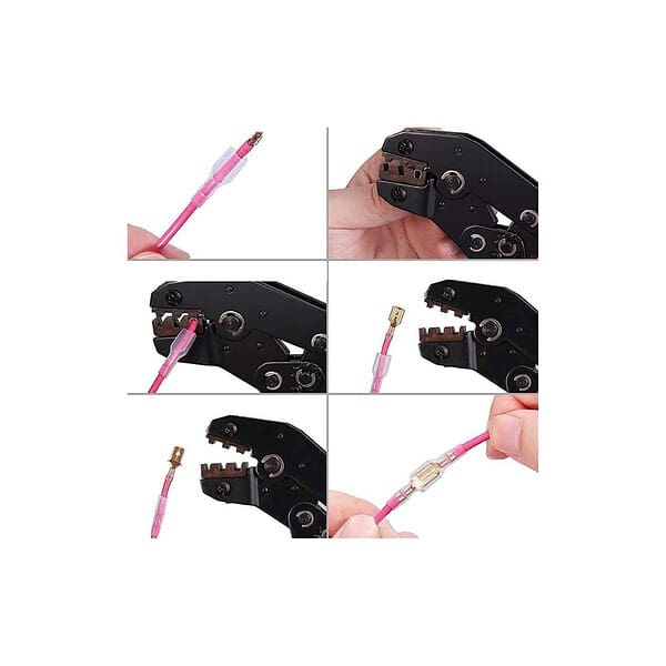 HASTHIP Wire Terminals Crimping Tool Kit with 600PCS MaleFemale Wire Spade ConnectorsA - LXINDIA.COM