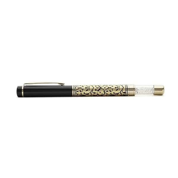 HAYMAN 24 Ct Gold Plated Crystal Designer Roller Ball Pen with - LXINDIA.COM