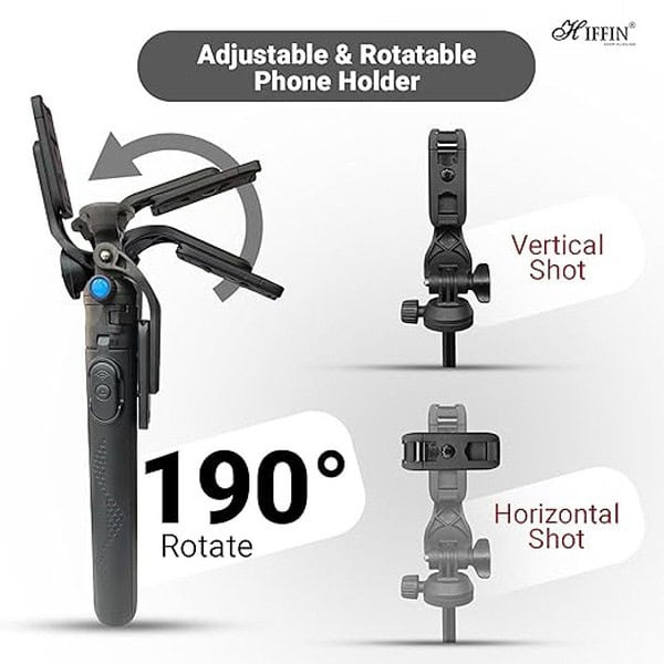 HIFFIN HST61 Selfie Stick Tripod with Wireless Remote2 - LXINDIA.COM