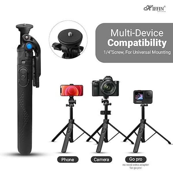 HIFFIN HST61 Selfie Stick Tripod with Wireless Remote3 - LXINDIA.COM