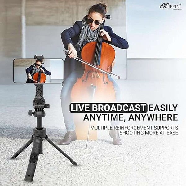 HIFFIN HTR 34 Selfie Stick Tripod with Wireless Remote3 - LXINDIA.COM