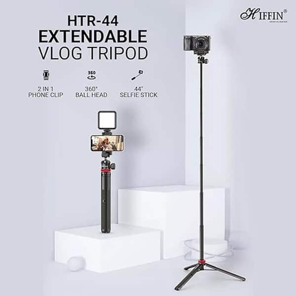 HIFFIN HTR44 Extendable Phone Tripod with Bluetooth Button2 - LXINDIA.COM