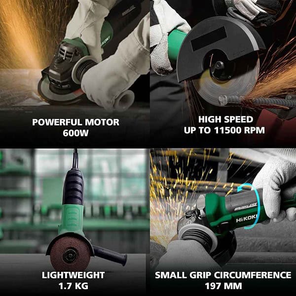 HIKOKI Corded Angle Grinder 600W G10SS21 - LXINDIA.COM