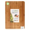 HOKIPO Large Thick Bamboo Wood Chopping Board 40x28 x1.5 cm - LXINDIA.COM