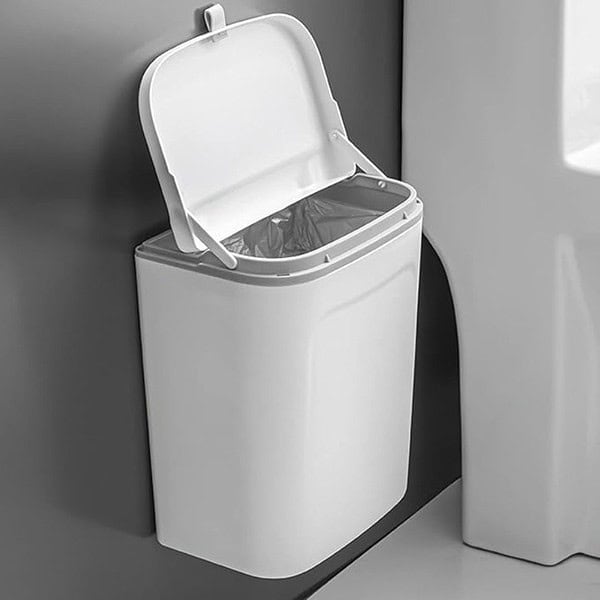 HOKIPO Plastic Hanging Wall Mounted Dustbin - LXINDIA.COM