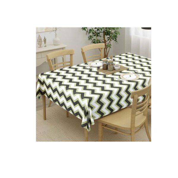 HOMEMONDE 4 Seater Table Cloth 40 60 Inches Grey Chevron 101 152 CM - LXINDIA.COM