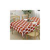 HOMEMONDE 4 Seater Table Cloth 40 60 Inches Rust Quatrefoil 101 152 CM - LXINDIA.COM