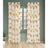 HOMEMONDE Light Filtering Door 7 Feet Grommet Curtains Set Of 2 84 Inches - LXINDIA.COM