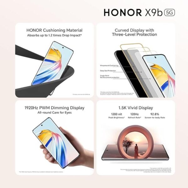 HONOR X9b 5G 8GB RAM 256GB Storage Midnight Black3 - LXINDIA.COM