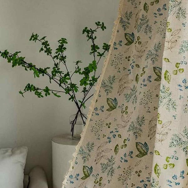 HUESLAND Cotton Curtains for Windows 5 feet Long 1 Bohemian Eyelet Curtain 1 - LXINDIA.COM