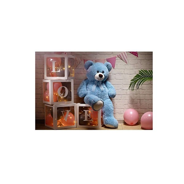 HUG N FEEL SOFT TOYS 3 Feet Sky Blue Giant Teddy Bear Soft 2 - LXINDIA.COM