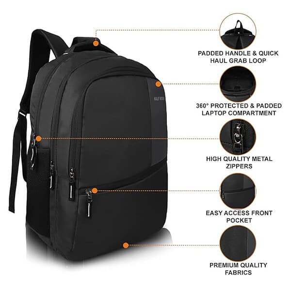 Half Moon Valex Unisex Laptop Backpack 1 - LXINDIA.COM