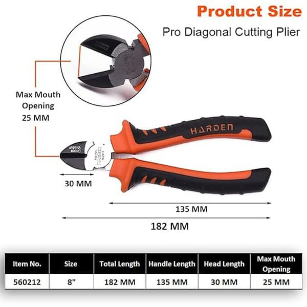 Harden 8inch Diagonal Cutting Plier3 - LXINDIA.COM