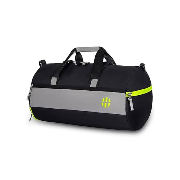 Harissons Trinity 28L Water Resistant Sports Duffel Gym Bag Black Green - LXINDIA.COM