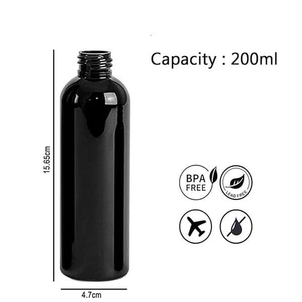 Harrods Empty Shampoo Pump Bottles Refillable Dispenser Black 4pc 1 - LXINDIA.COM