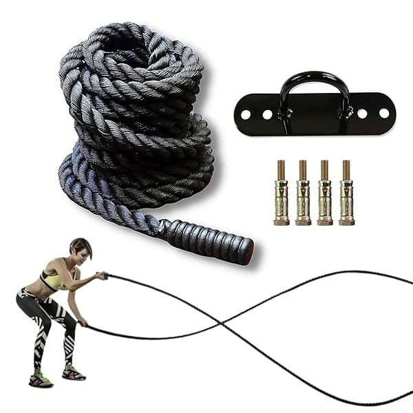 Hashtag Fitness Battle Rope for Gym Heavy Battle Rope 3 - LXINDIA.COM