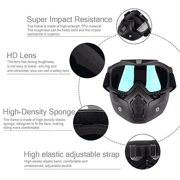 Hasruna Enterprise protective goggles with detachable mask2 - LXINDIA.COM