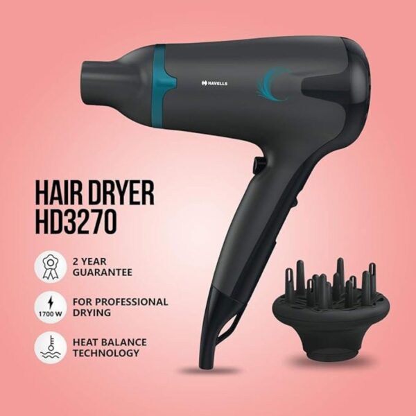 Havells 1700W 2 In 1 Hair Dryer With Diffuser 2 - LXINDIA.COM